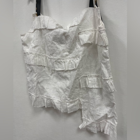 LOEWE Broderie Anglaise Ruffle Camisole In White, Runway, size M (8US) NWT - Picture 4 of 8